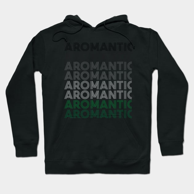 Retro Aromantic Pride Hoodie by AceOfTrades